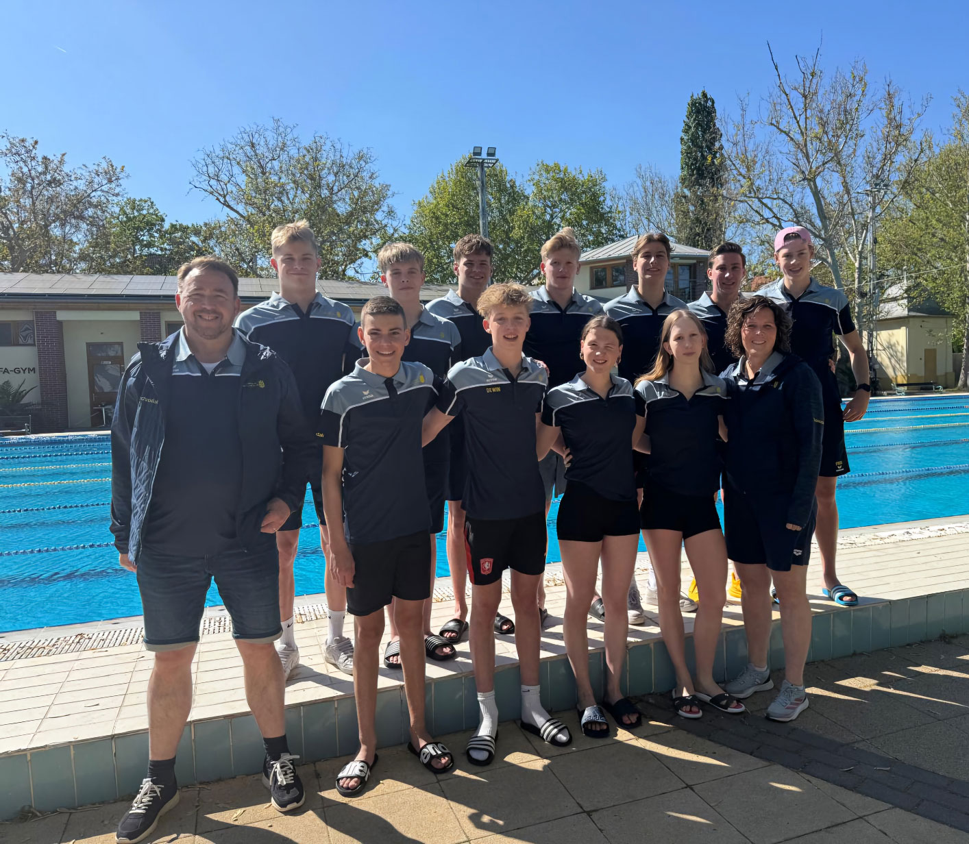 Zwemselectie op trainingskamp in Hongarije